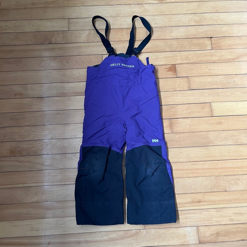 Helly Hansen Kids Helly Tech Bib Snow Pants Purple Black 104/4 Overalls Winter